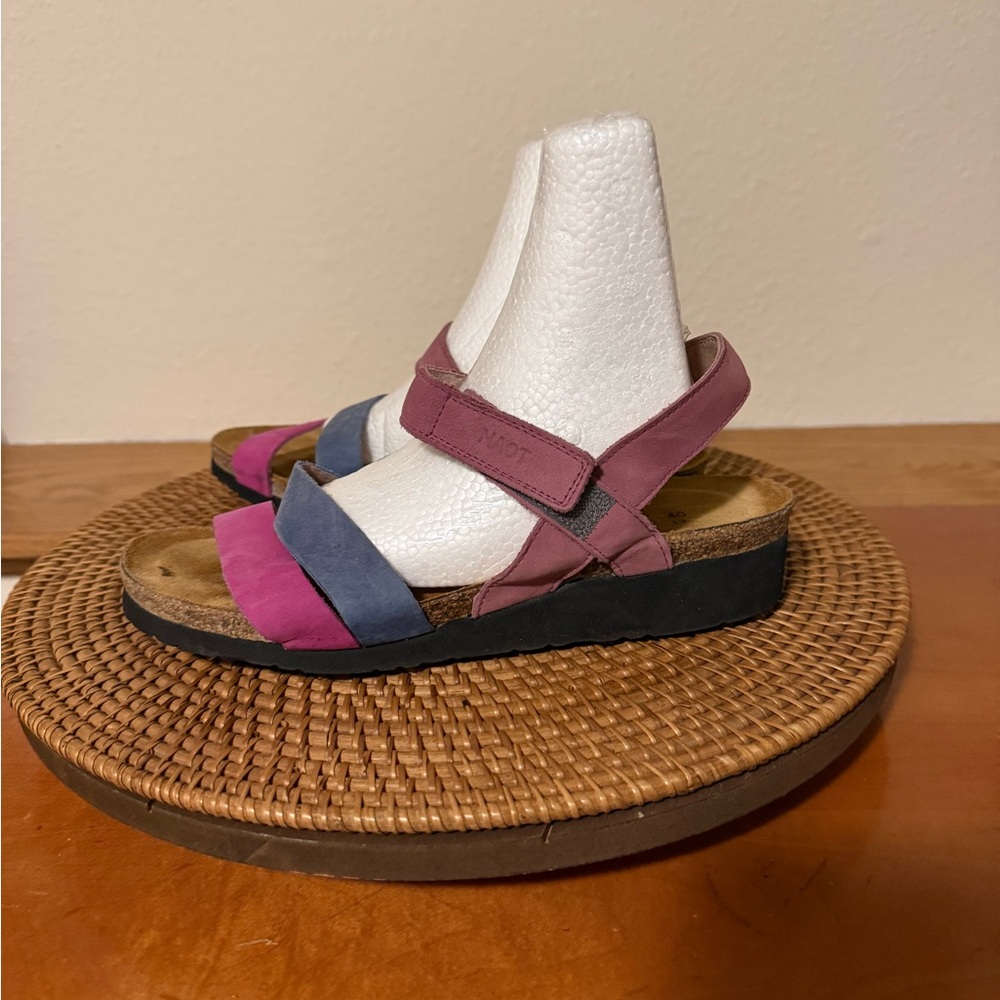 Naot Women's‎ Sandals with Pink and Blue Straps
